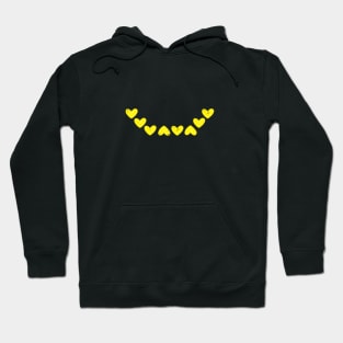 Smiley heart yellow Hoodie